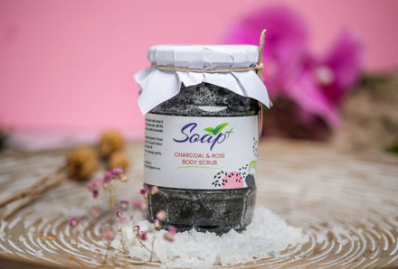 Picture of CHARCOAL & ROSE BODY SCRUB