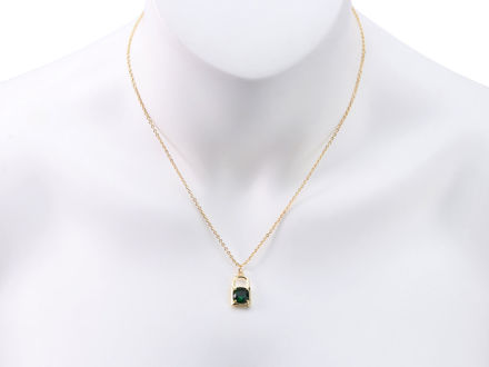 Picture of Hilda Necklace - Dark Green Stone