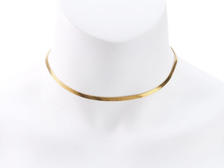 Picture of Kira Herringbone Choker- Gold