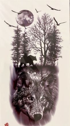 Picture of Temporary bear tattoo