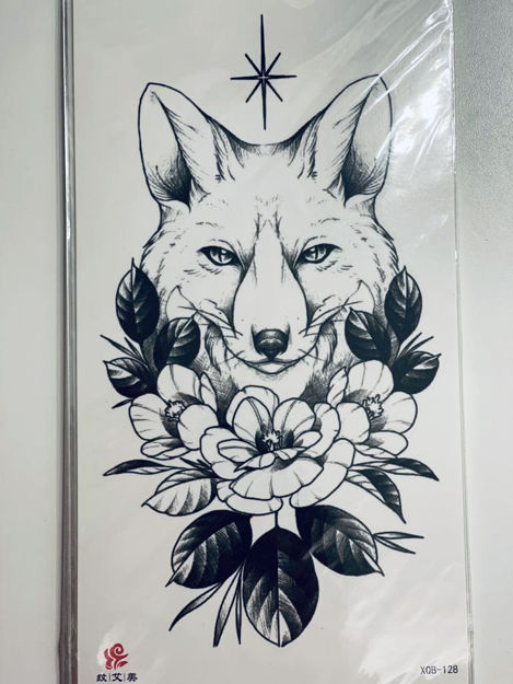 Picture of Fox temporary tattoo