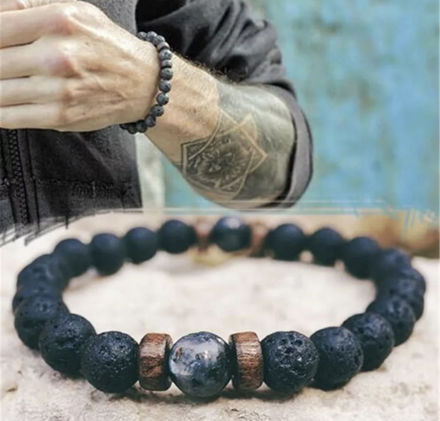 Picture of Unisex charcoal bracelet