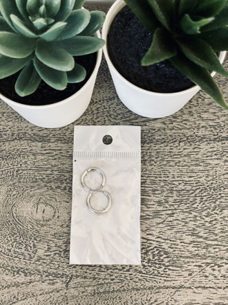Picture of Silver hoop earrings