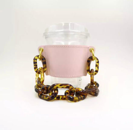 Picture of CUP HOLDER - pink with cheetah