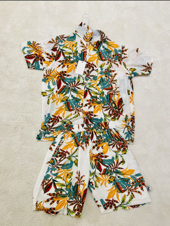 Picture of White leaves pyjama