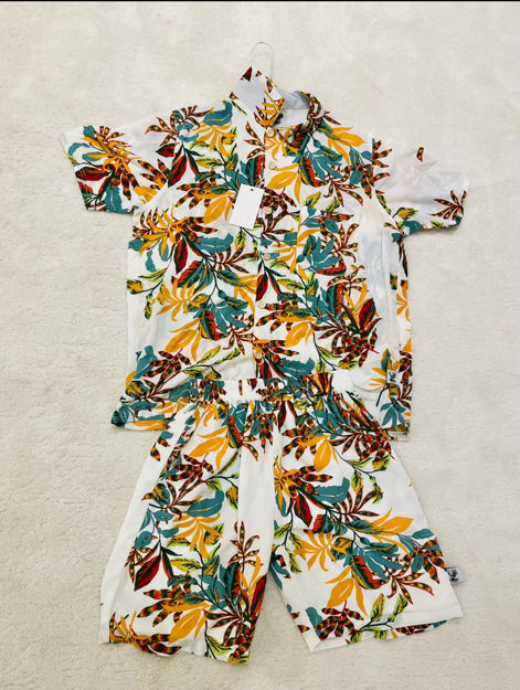 Picture of White leaves pyjama